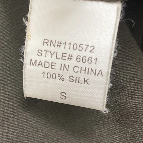 Twelfth Street by Cynthia Vincent - Silk Mini Slip Dress Size S Brown EUC - Picture 8 of 9